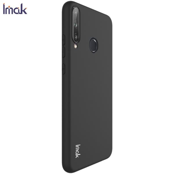 Huawei P40 Lite E - IMAK Matt TPU Cover - Sort Sort Black Svart