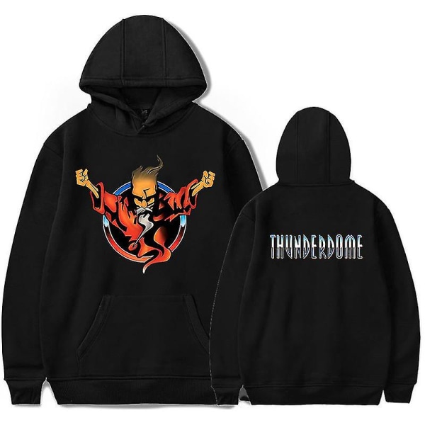 Thunderdome Hoodie Sweatshirt Musik Trykt Pullovers Hoodie XXXL