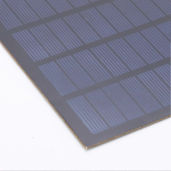 Bærbart 2,5W 18V polysilisium solcellepanel solcellelademodul for elektriske apparater med lavt strømforbruk 194x120mm