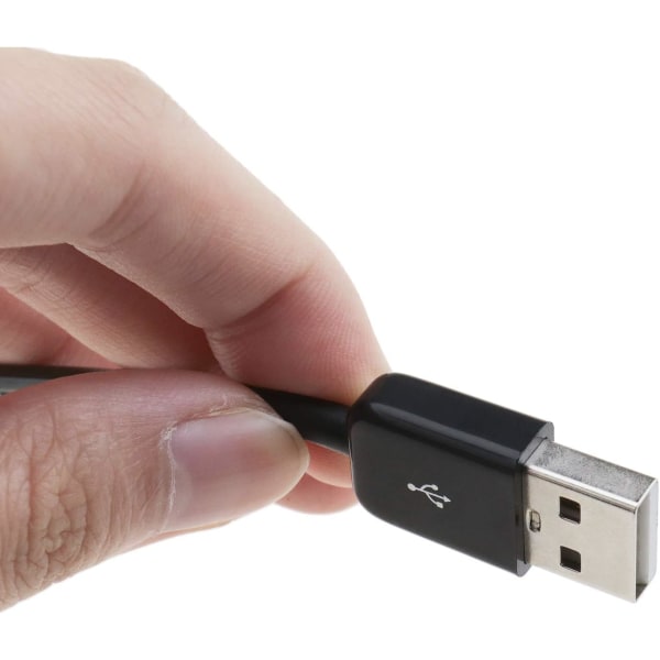 USB 2.0 hann til kvinne spiraladapterkabel 3M for datasynkroniseringslading