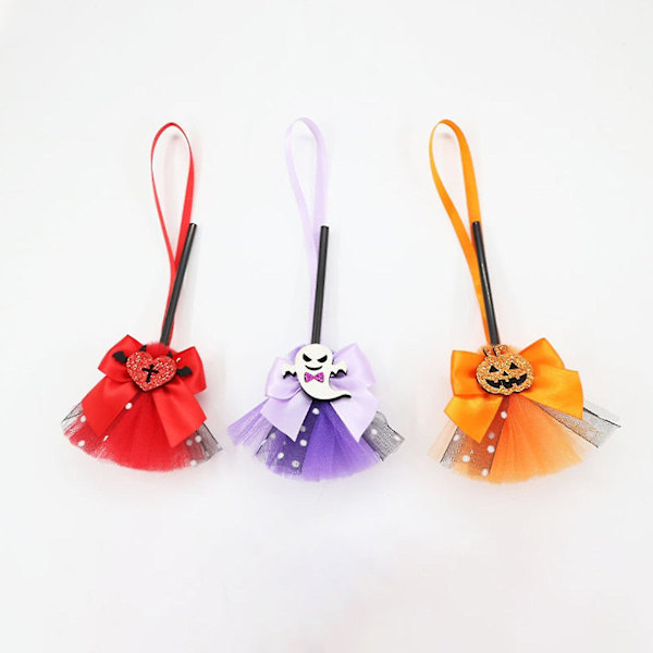 Halloween-kummitusriippuva riipus - Söpö noidan luudan koristeasu, auton koristelu123 orange