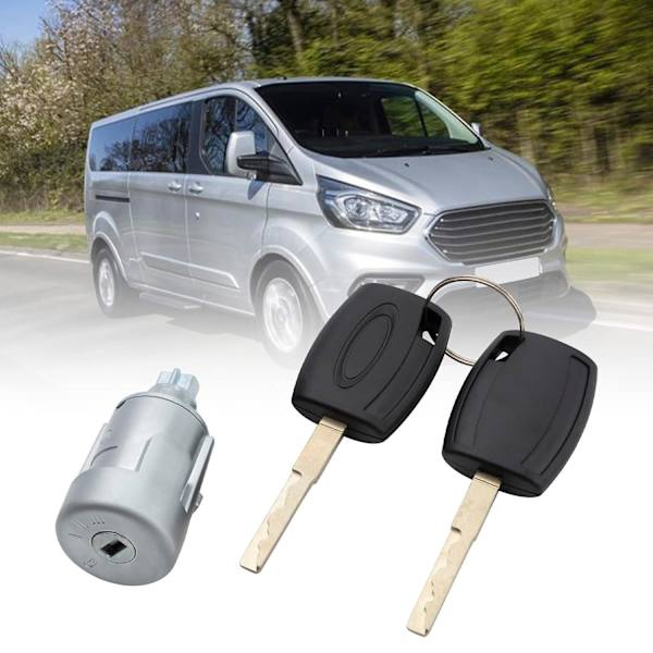 Tenningslås for tenningslås og 2 nøkler 1926227 for Ford Transit Mk8 2014-2019 Custom 2012-2019