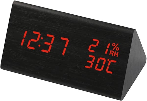 LED Digital Clock Alarm Clock Table Sound Control Electronic Clock