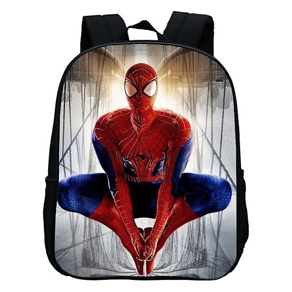 3d pojks skolväska barn skolväskor pojke Spiderman skolryggsäck 2-6 år gammal ryggsäck axelväska backpack 06