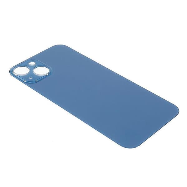 Batterideksel for iPhone 13 6.1 tommer, reservedel (Stort hull) Blue Blue