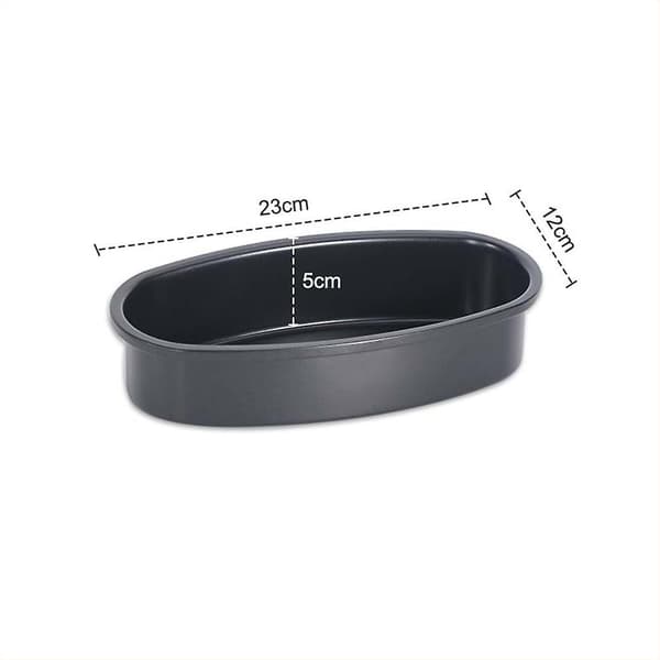 Nonstick ovale kageforme Kraftig kulstofstål bageform til cheesecake Black