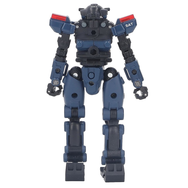 1:60 Transform Car Robot Leksak Legering Pedagogisk Cool Mycket detaljerad Deformation Robot Blå