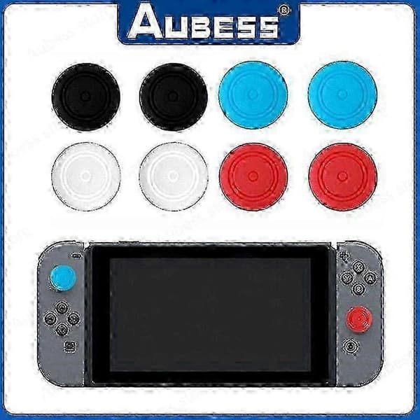 Sklisikkert silikon tommelgrep for Nintendo Switch, Switch Lite og Switch analog joystick black
