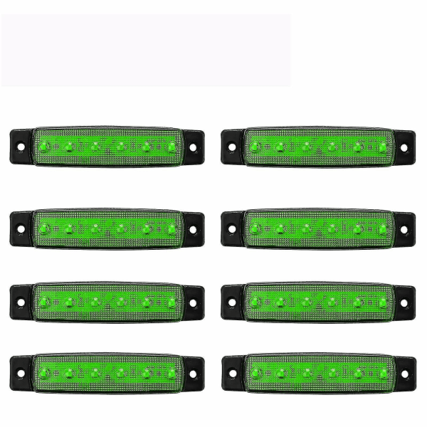 8kpl Vihreät Led Rock -valot autojen maastoajoneuvojen jeeppikuorma-autoihin Av Utv:n pohjavaloihin