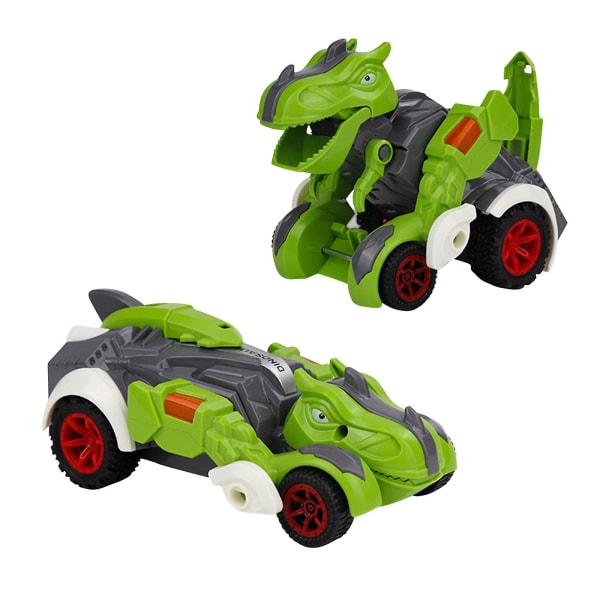 Barnas gave Transforming Dinosaur Toys Dinosaur Transformer Bil Leke Trekk Tilbake Dino Race Bil Julegave