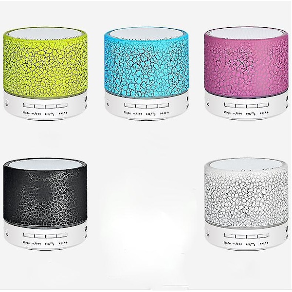 Bärbar Bluetooth LED Mini-högtalare med handsfree-samtal, stereoljud