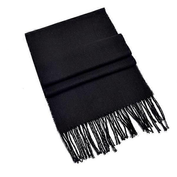 Cashmere Vinter Skjerf for Menn | Cashmere Vinter Skjerf Menn | Vinter Skjerf for Menn - Vinter Black