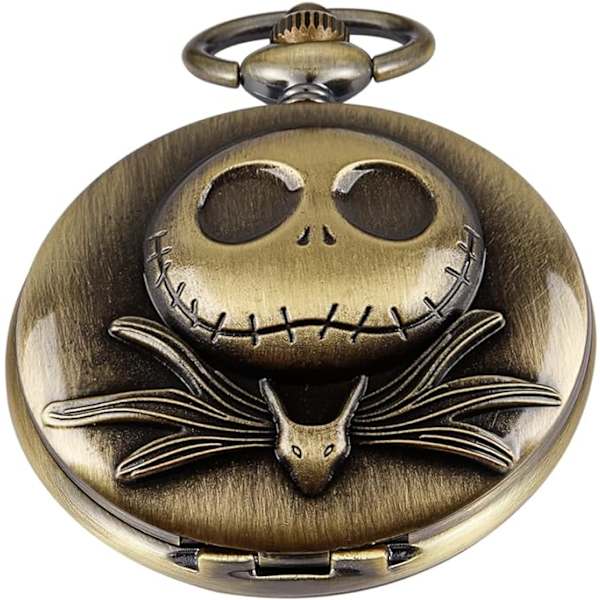Quartz Lommeur, Skelet Lommeur til Mænd, Arabiske Tal Quartz Lommeur til Halloween og Julegaver