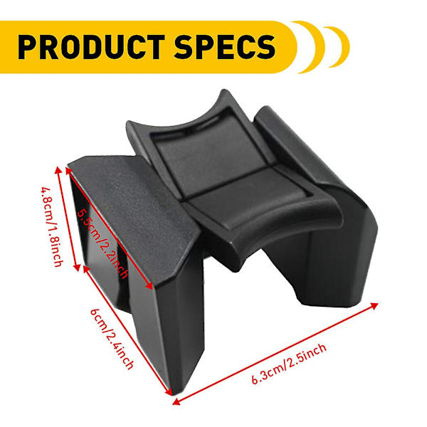 Til Toyota Camry 2007 2008 2009 2010 2011 Biltilbehør Sammenklappelig Justerbar Midterkonsol Kopholder Indsats Divider Abs Sort| |
