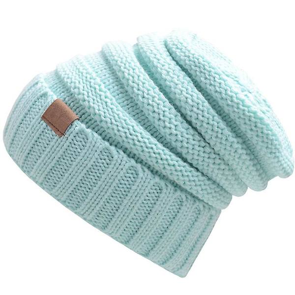 Dame Pige Strikhue Damer Stretch Hue Varme Huer Vinter Varmer Green