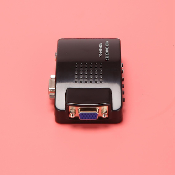 AV til VGA-adapter RCA VGA-konverter PC RCA Composite S-video AV-indgang til PC VGA LCD-udgang Konverter