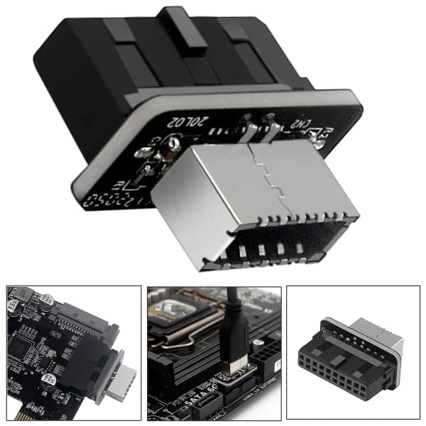 Usb 3.0 sisäinen header Usb 3.1/3.2 Type C etuosan Type E -adapterimuunnin A