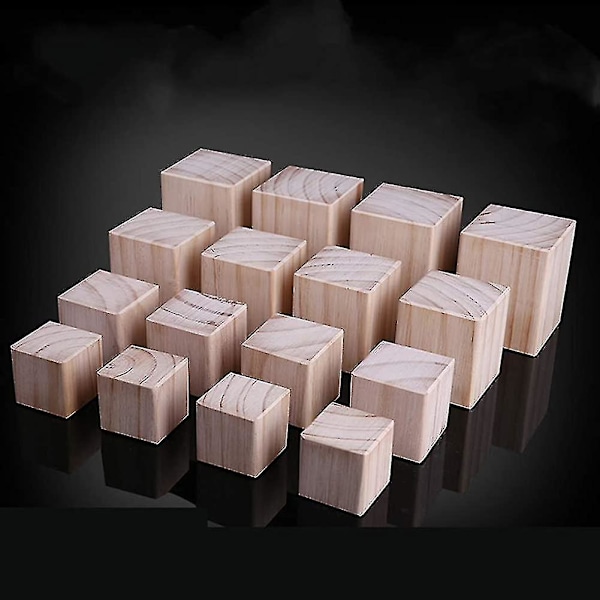 Sæt med 4 møbelben i træ til hjemmemøbler, møbelforhøjer, møbelfødder til seng, forøgelse 5x5x8cm