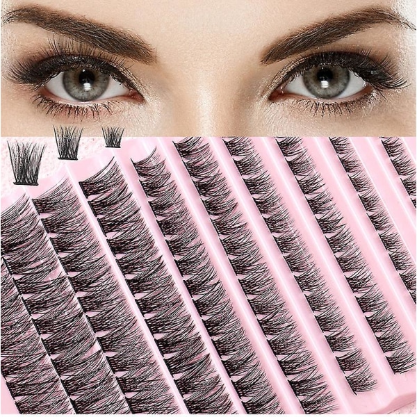 Diy Lash Extension Kit, lash Clusters With Bond And Seal Individual Lashes Kit 120 pcs