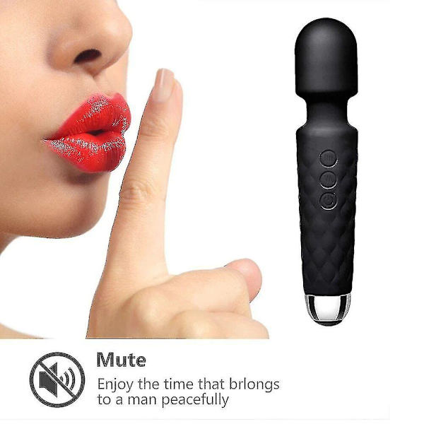 100% Ny, Sacknove 8 Hastighed 20 Frekvens Kraftig USB Opladning Silikone Vibrerende Black