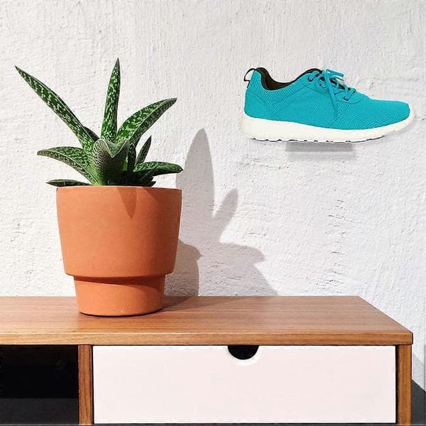 Skodisplaystativ Akryl Flytende Skohyller for 6 stk. Sneaker-samling