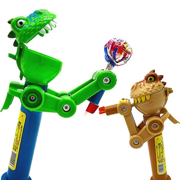 Lollipop Robot Holder Nyhed Shape Kid Gave Til Børn Lollipop Candy Opbevaring Brown 1 Pc