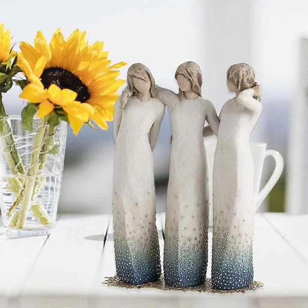 Tre systrar figur staty skulptur heminredning prydnad