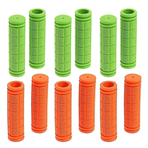 6 par styrdæksel elastisk gummi styr ender cykelgreb cykelgreb dæksel til udendørs