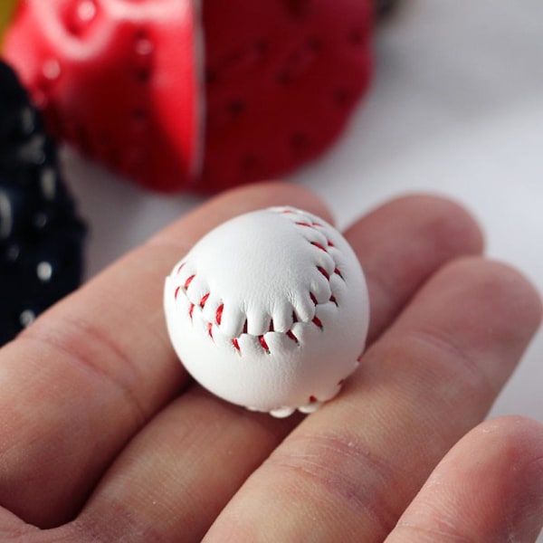 1 set miniatyrbasebolltränshandskar Ball Kit Dekorativ simulering Tiny House Tillbehör