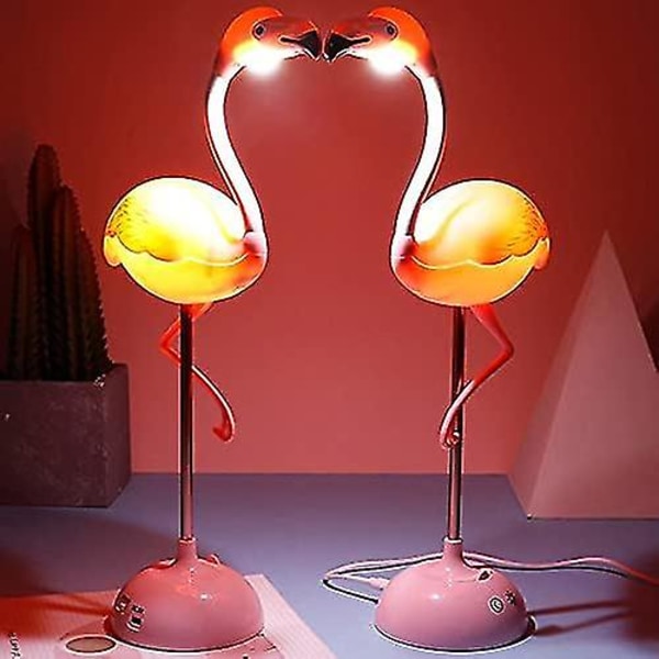 Flamingo Table Lamp Usb Bedside Table Lamp Kindergarten Night Light Touch Dimming Student Bedroom Dormitory Reading Birthday Gift (pink Flamingo)