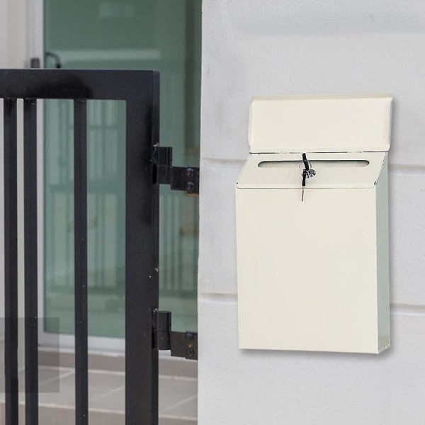 Mailbox Lock Wall Mount Review Drop Box Payment Bracket Mailbox Beige