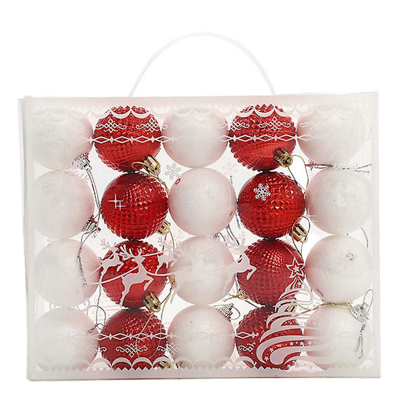 Julekule Ornamenter Dekorative Hengende Julekule Baubles Sett For Juletre style 1