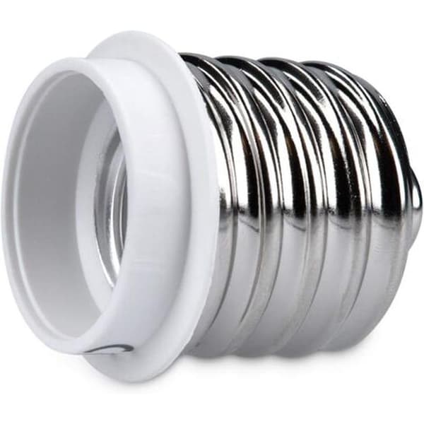 10x Sokkeladapter - 10x E40 til E27 Sokkelkonverter - E27 Base Lampeholderadapter for LED Halogenpære Gray