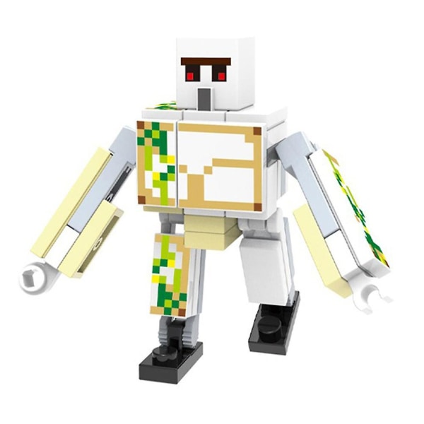 8 stk/sett Minecraft-tema minifigurer sammensatte mini byggeklossfigurer leketøy barn gave