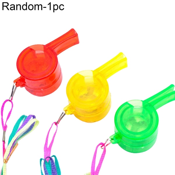 1 st LED glödande färgglada hänge Whistle Lanyard Kids Toy Party Concert Favor