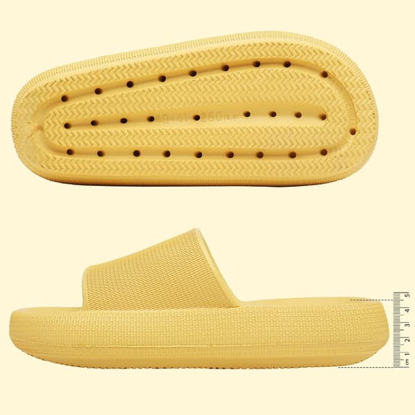 Gula tofflor Slides Herr Dam Halkfria Duschtofflor