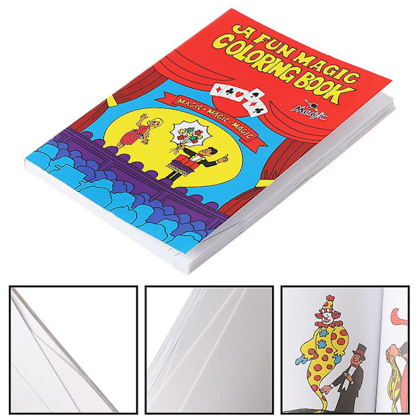 Magisk farvebog Kreativt trick legetøj Grimoire Spellbook til børn/voksne M