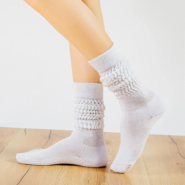 Slouch-strumpor för kvinnor, mjuka extra långa scrunch-strumpor, lösa slouch-scrunchie-strumpor för kvinnor, flickor, pojkar, tonåringar, stövlar för alla årstider
