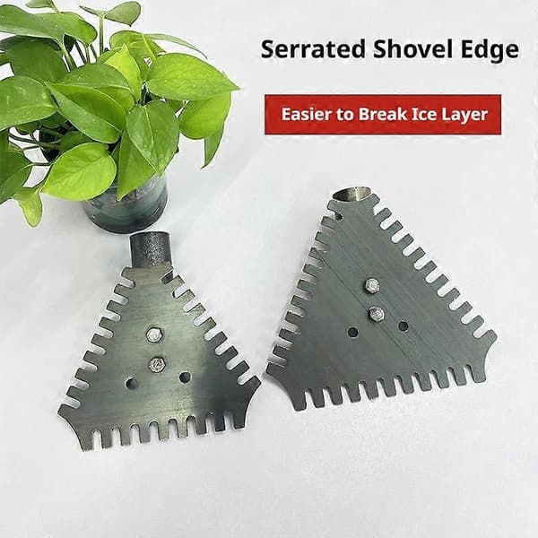 Isskuffe - Vendbart tresidig blad fjerner is og snø fra vinterstier C Ice scraper 1pcs