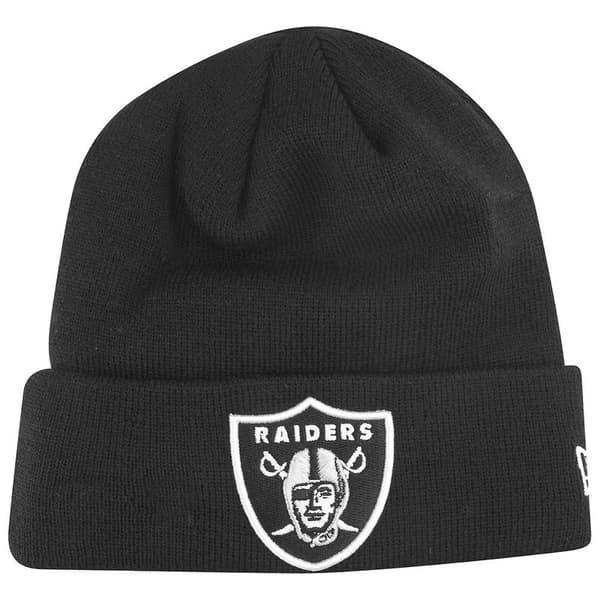 Vinterhue Beanie - CUFF Oakland Raiders sort Black