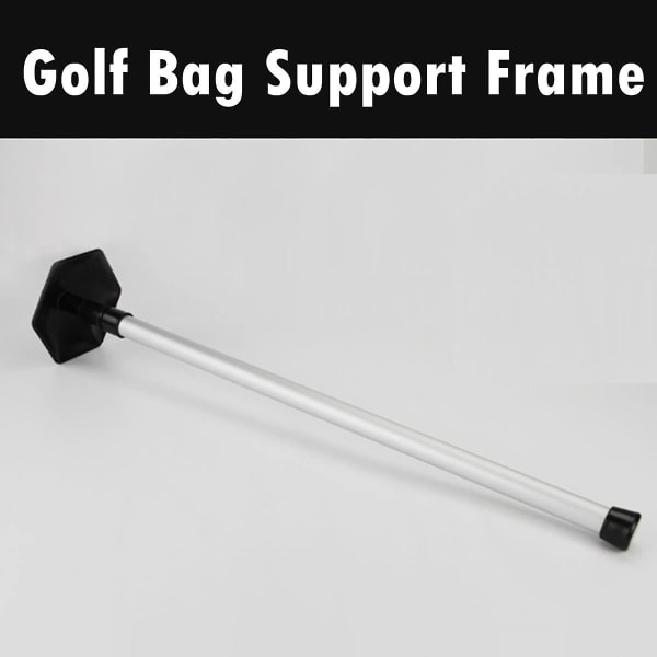 Golf rejsetaske støttestang Golfkøllebeskytter Rejsestøttearm Teleskopsektioner Justerbar Black Silver