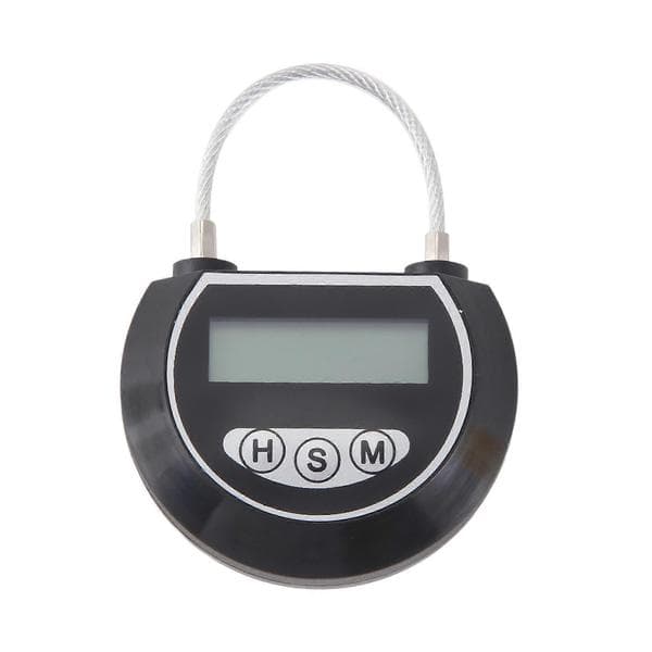 4X Elektronisk Tidslås Timer Lås Beholder Multifunktionel Tidslåsbeholder til Legetøj Sort Black