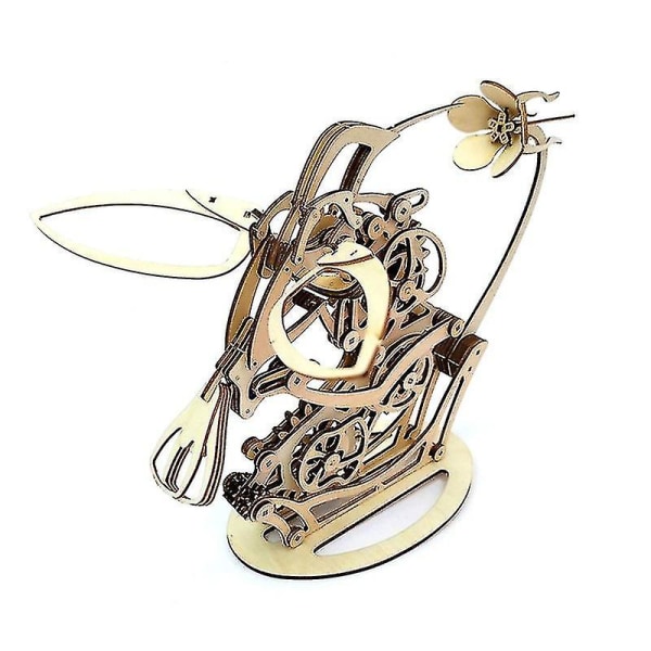 Trä Kinetisk Kolibri Skulptur Set Montera Djurmodeller Med Hög Svårighetsgrad