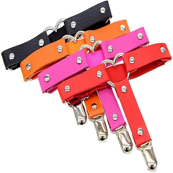 2 Gotiske Hjerter, Strømpebåndsløkker Benelastik