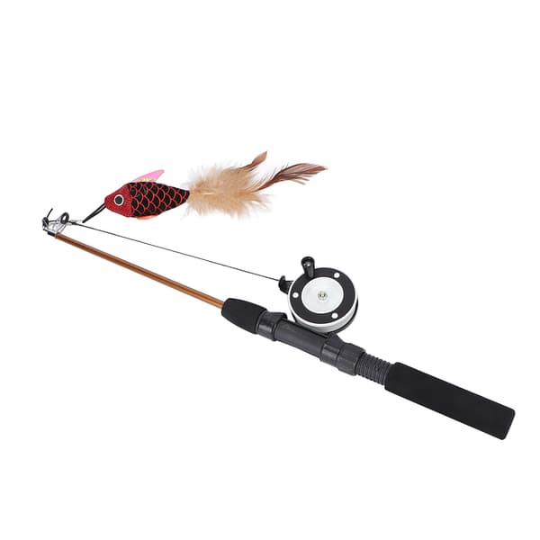 Multifunctional Cat Feather Teaser Wand Toy Durable Fun for Cats