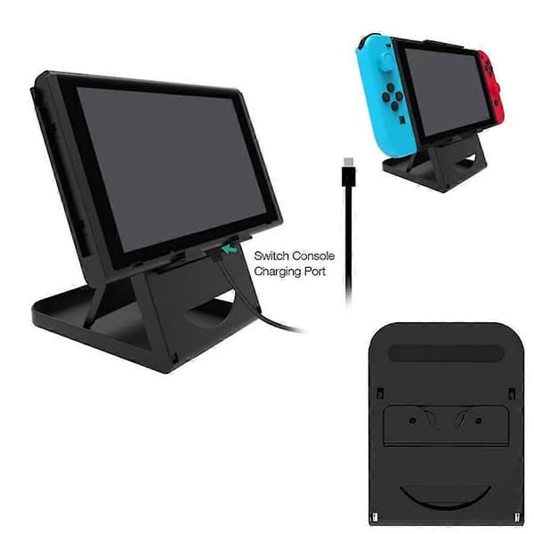 Spelkonsol vikbar hållare konsol stativ docka för Nintendo Switch tillbehör