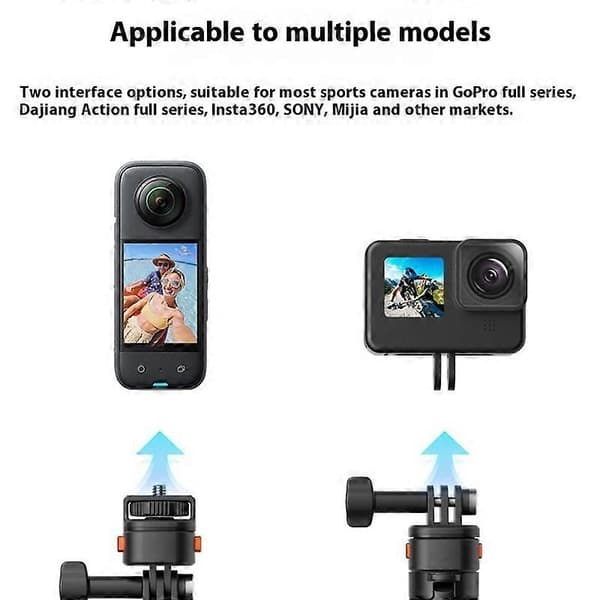 VRIG AC 05 Claw Mini Series Magnetisk Adapter Action Kamera Quick-Release 1 4 Base Mount