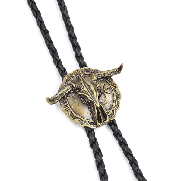 Western Cowboy Flettet Til Mænd Gave Tilbehør PU Læder Vintage Dating Bolo Slips