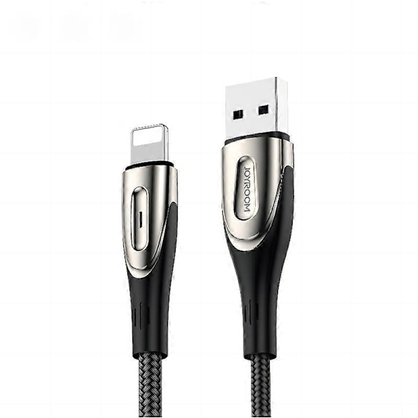 iPhone USB-A - Lynhurtigt ladekabel Sharp Series 1,2 m sort
