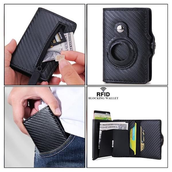 Anti-Lost -korttilompakko RFID-esto lompakot MUSTA STYLE2 STYLE2 Musta style2-style2 Musta Black style2-style2